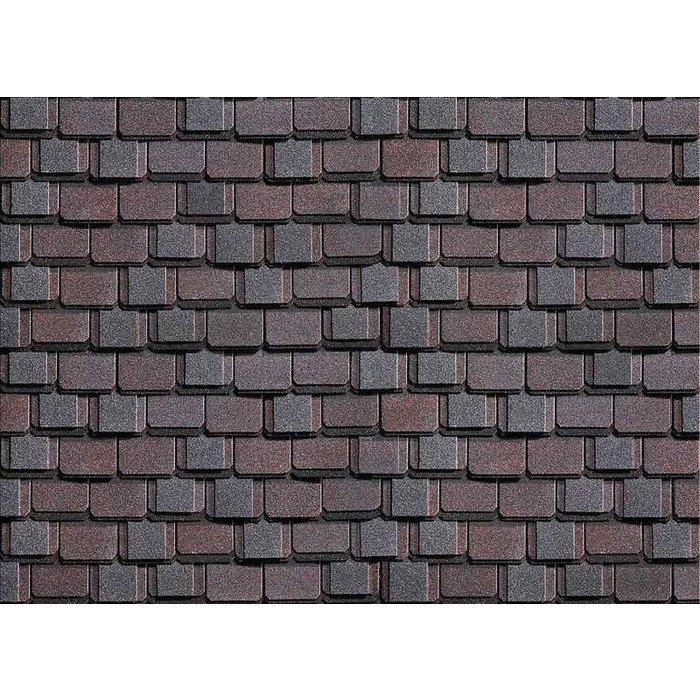 Гибкая черепица трехслойная Технониколь Шинглас Континент Азия